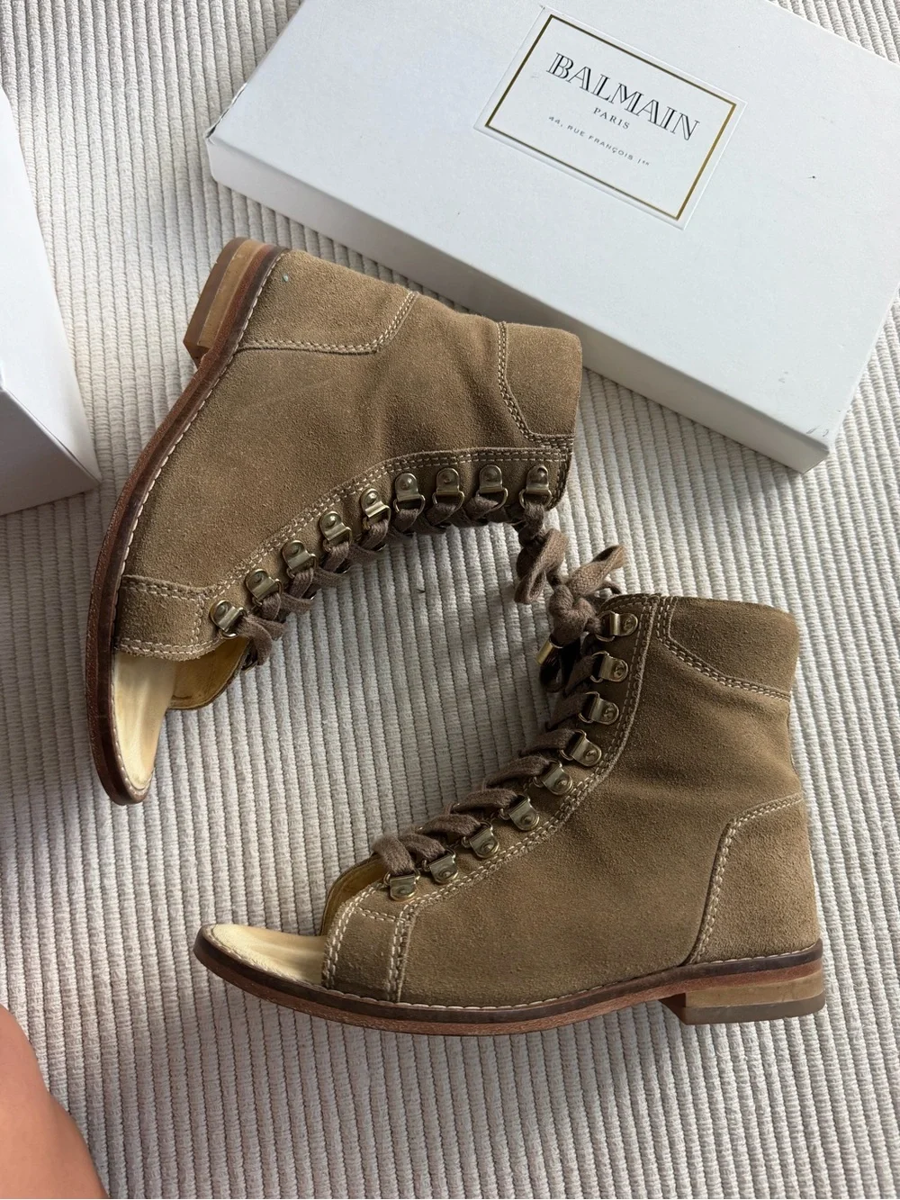 Balmain suede lace